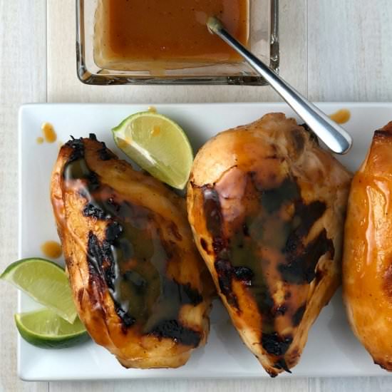 Peach & Jalapeno Barbecue Chicken