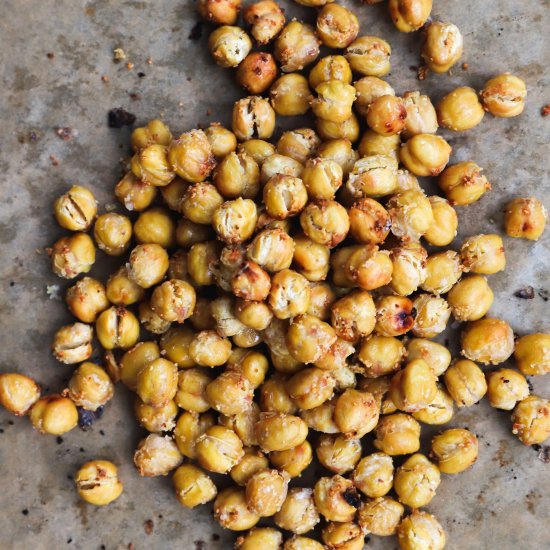 Garlic Roasted Chickpeas