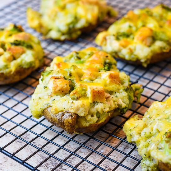 Broccoli Cheese Twice Baked Potato