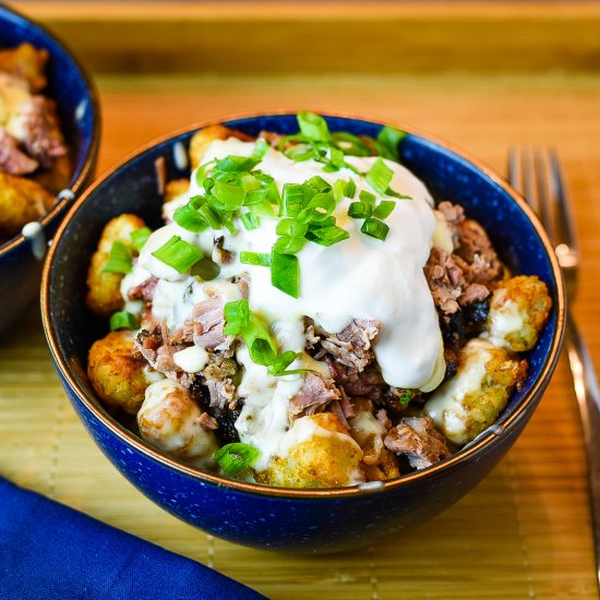 Fully Loaded Brisket Tater Tots