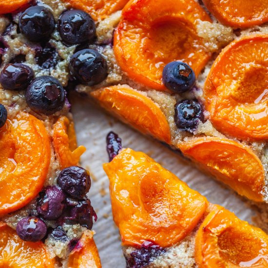 Apricot Blueberry & Almond Crostata