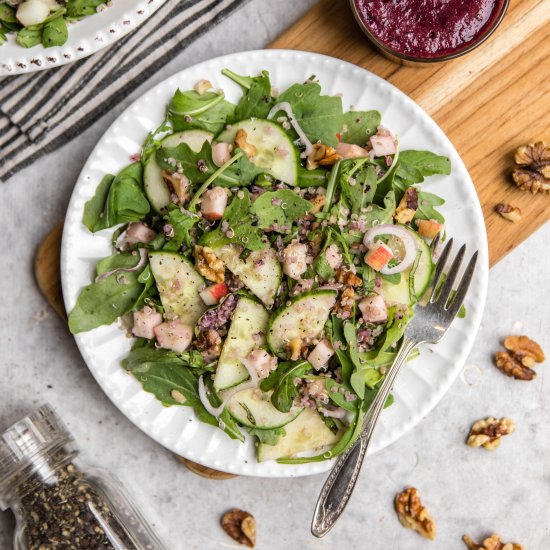 Quinoa & Arugula Blueberry Salad