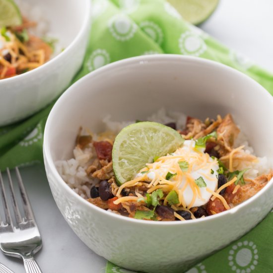 Crockpot Tex Mex Shredded Pork Bowl