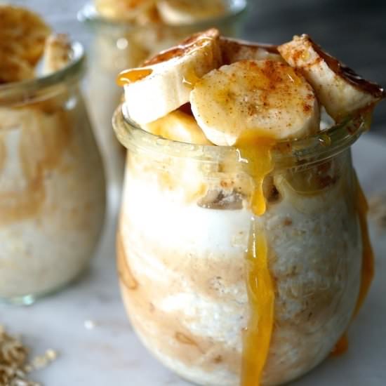 Peanut Butter Banana Overnight Oats