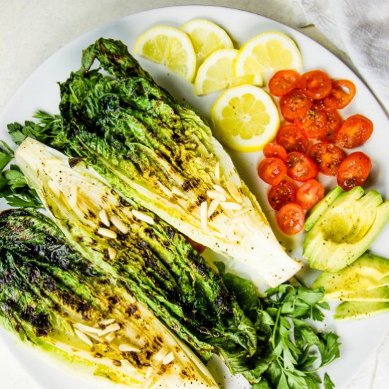 Lemony Romaine with Avocado Salad