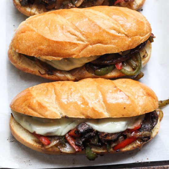 Mushroom Philly Cheesesteak