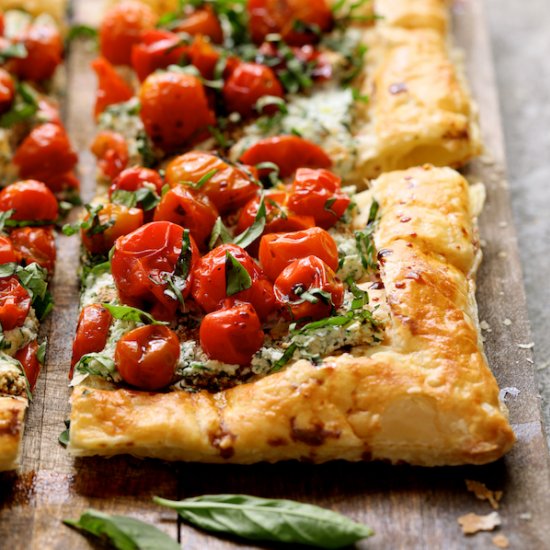 Roasted Cherry Tomato Tart