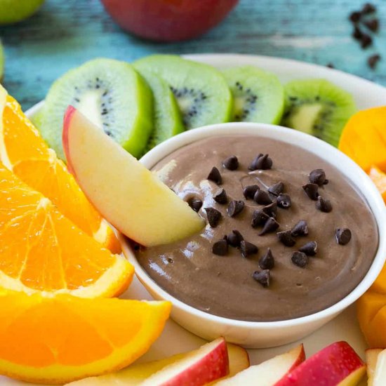 Chocolate High Protein Fruit Dip