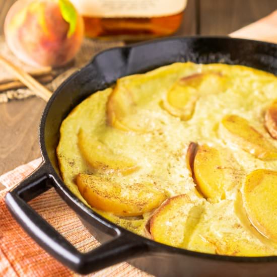 Bourbon-Peach Clafoutis