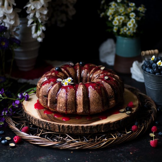 Blueberry Amaretto Bundt Cake