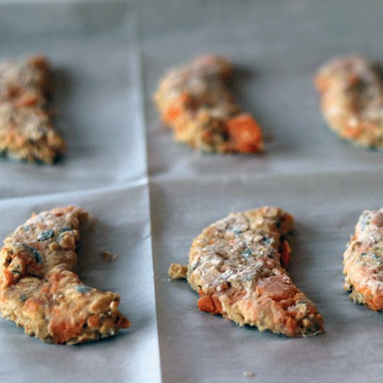 sweet potato apple dog biscuits