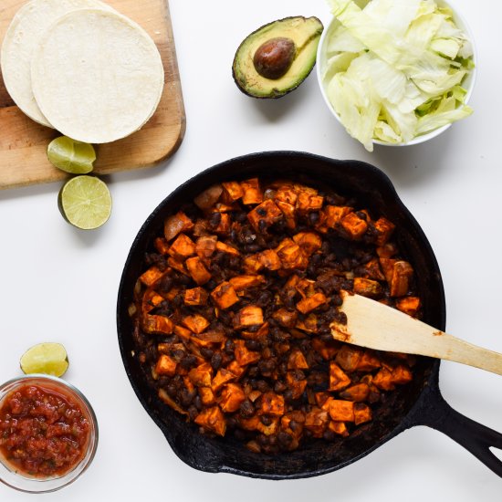 Sweet Potato Black Bean Tacos