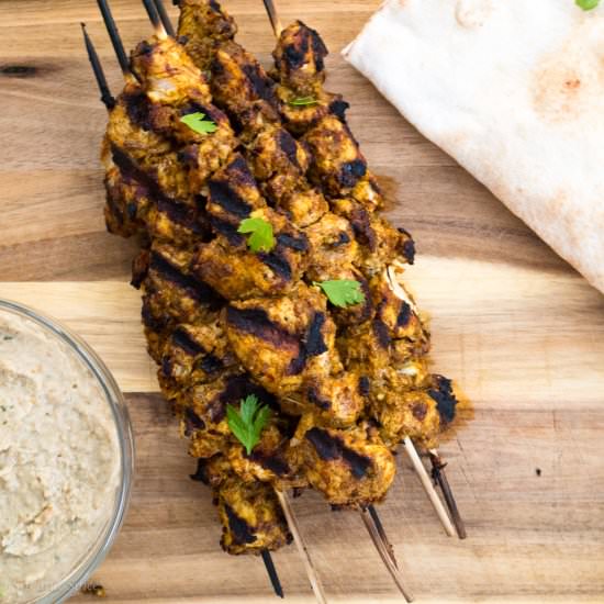 Chicken Shawarma Kebabs