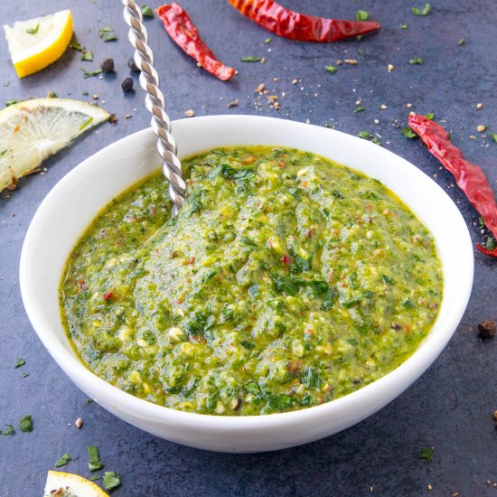 Zhug (Yemenite Green Hot Sauce)