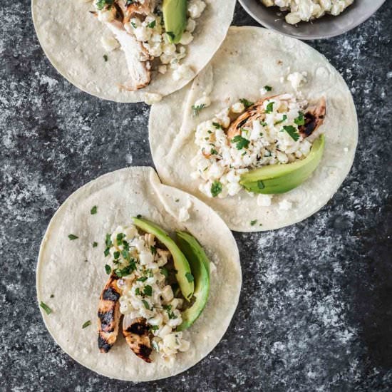 Grilled Lime Chicken Tacos