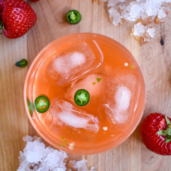 Strawberry Lime Gin Cocktail