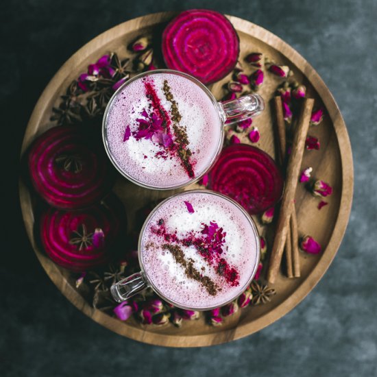 VEGAN Spiced Beet Chai Latte