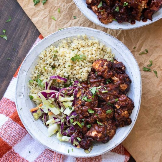 BBQ Cauliflower Bites Bowl