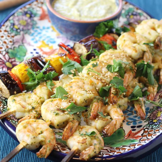 Grilled Sesame Shrimp