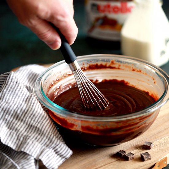 Microwave Nutella Ganache