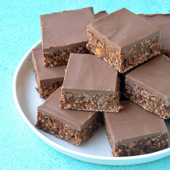 No Bake Chocolate Slice