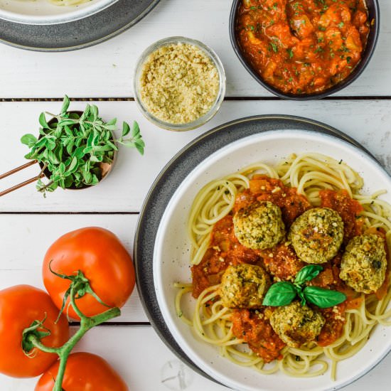 Chickpea Meatballs with Marinara