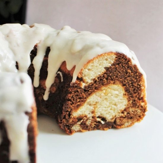 Lemon-Molasses Marble Cake