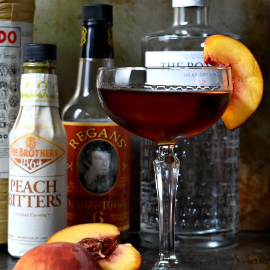 Peach Martinez Cocktail