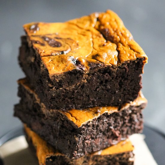 Healthy Pumpkin Brownies