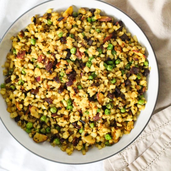 Quick Cauliflower Biryani