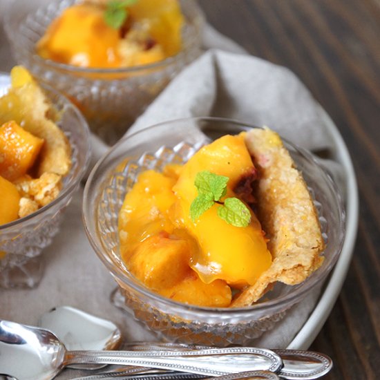 NO-BAKE JELLY PEACH PIE