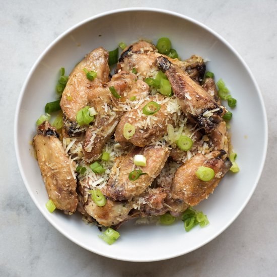 Baked Garlic Parmesan Wings