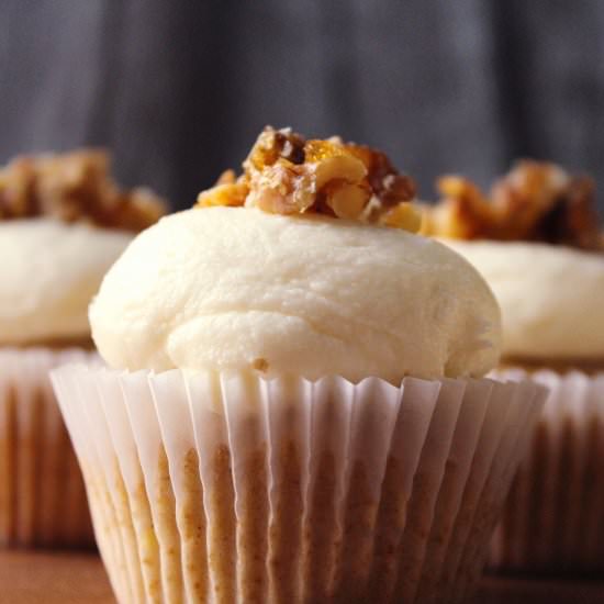 Brown Butter Banana Cupcakes