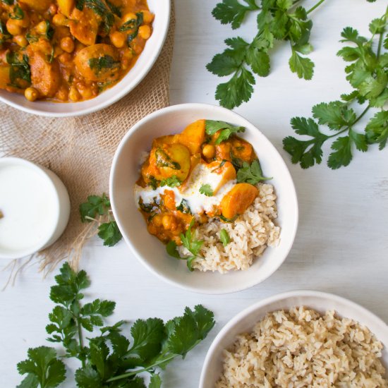 Potato and Chickpea Curry