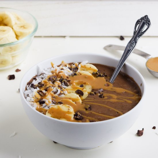 Chocolate PB Smoothie Bowl