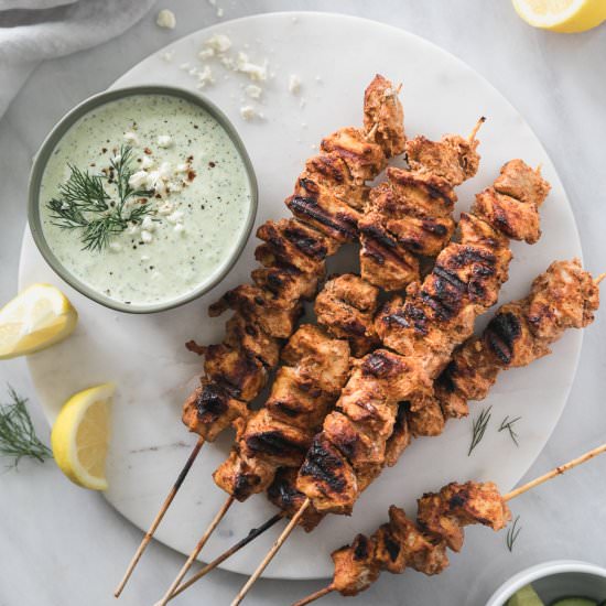 Moroccan Chicken Skewers