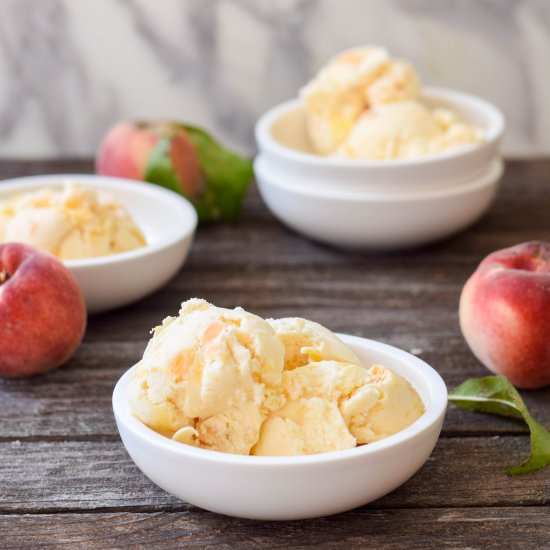 Easy Peach Ice Cream