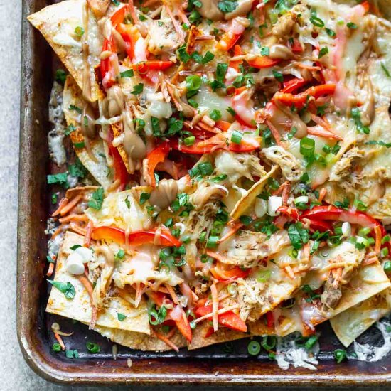 Thai Chicken Nachos