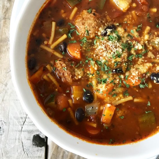 Italian Meatball Soup