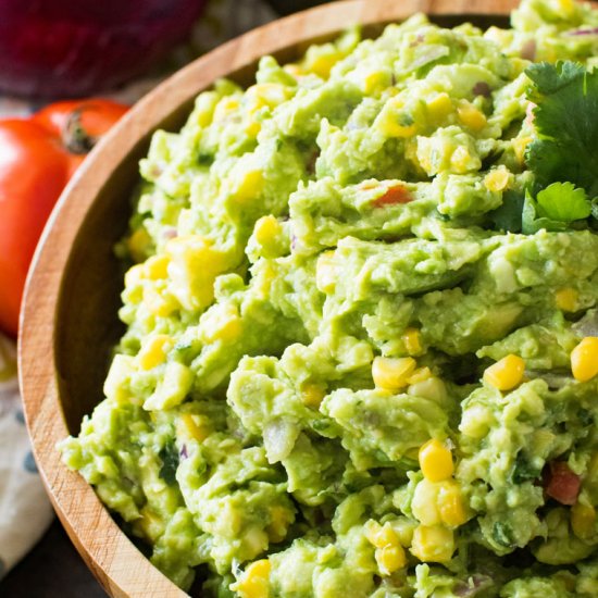 Grilled Corn Guacamole