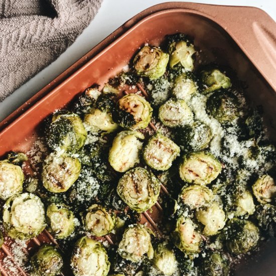 Roasted Parmesan Brussels Sprouts