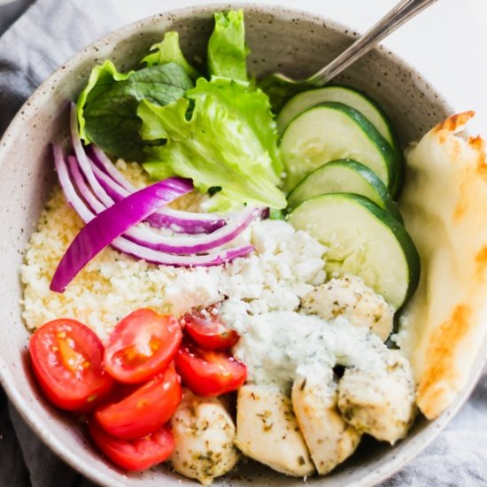 Chicken Gyro Bowls