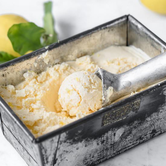 No-Churn Lemon Ice Cream