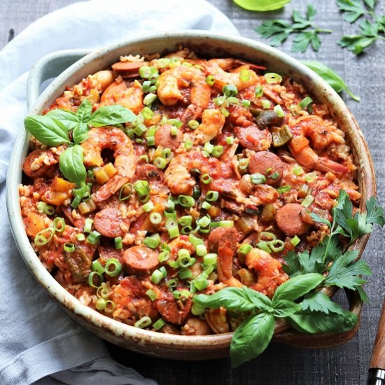 Slow Cooker Shrimp Jambalaya