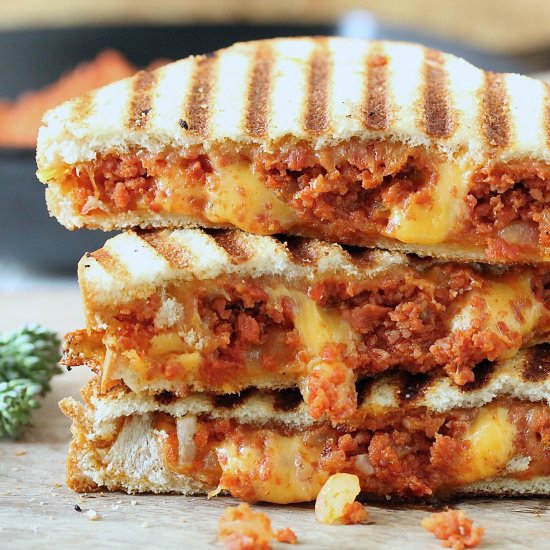 GROUND CHOURICO GRILLED CHEESE