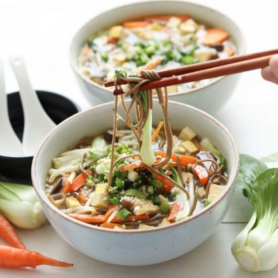 Asian Soba Noodle Soup