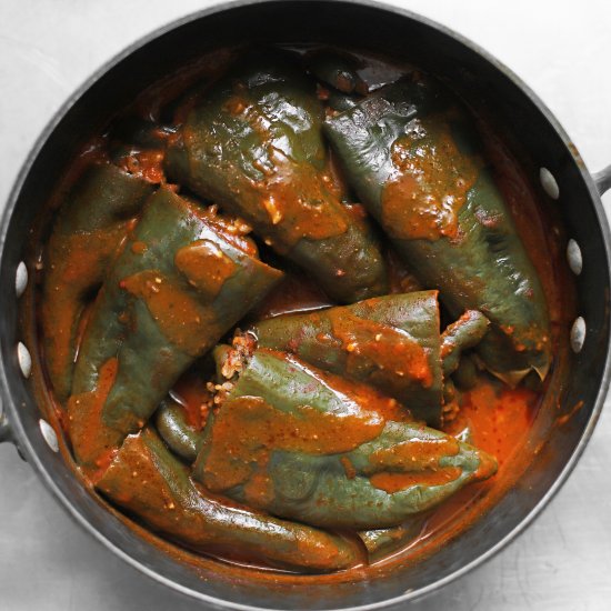 vegan pepper dolma