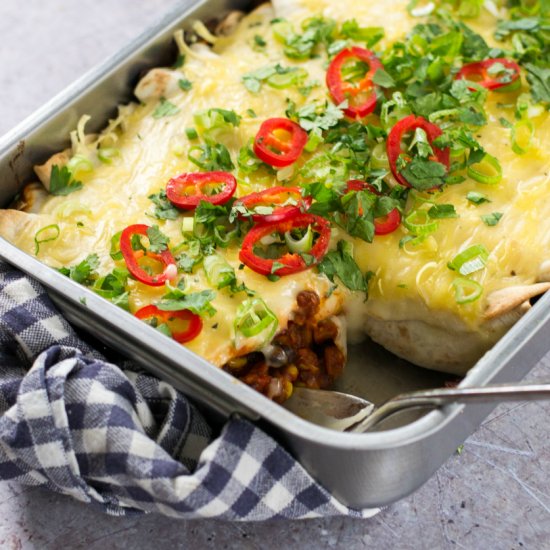 Easy Black Bean Vegan Enchiladas