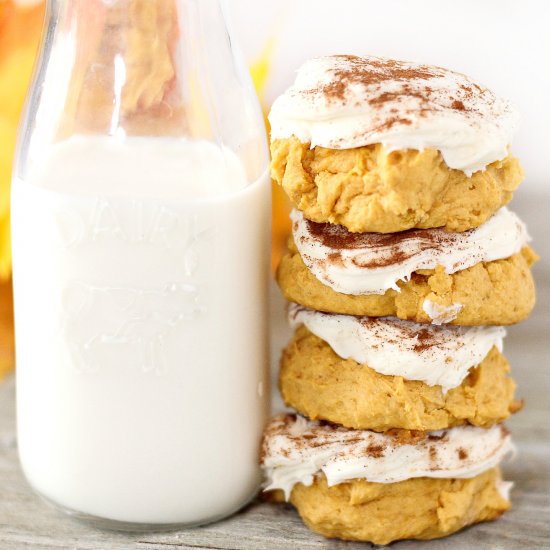 Pumpkin Cookies Cream Cheese Frosting