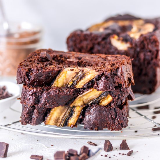 Double chocolate banana bread